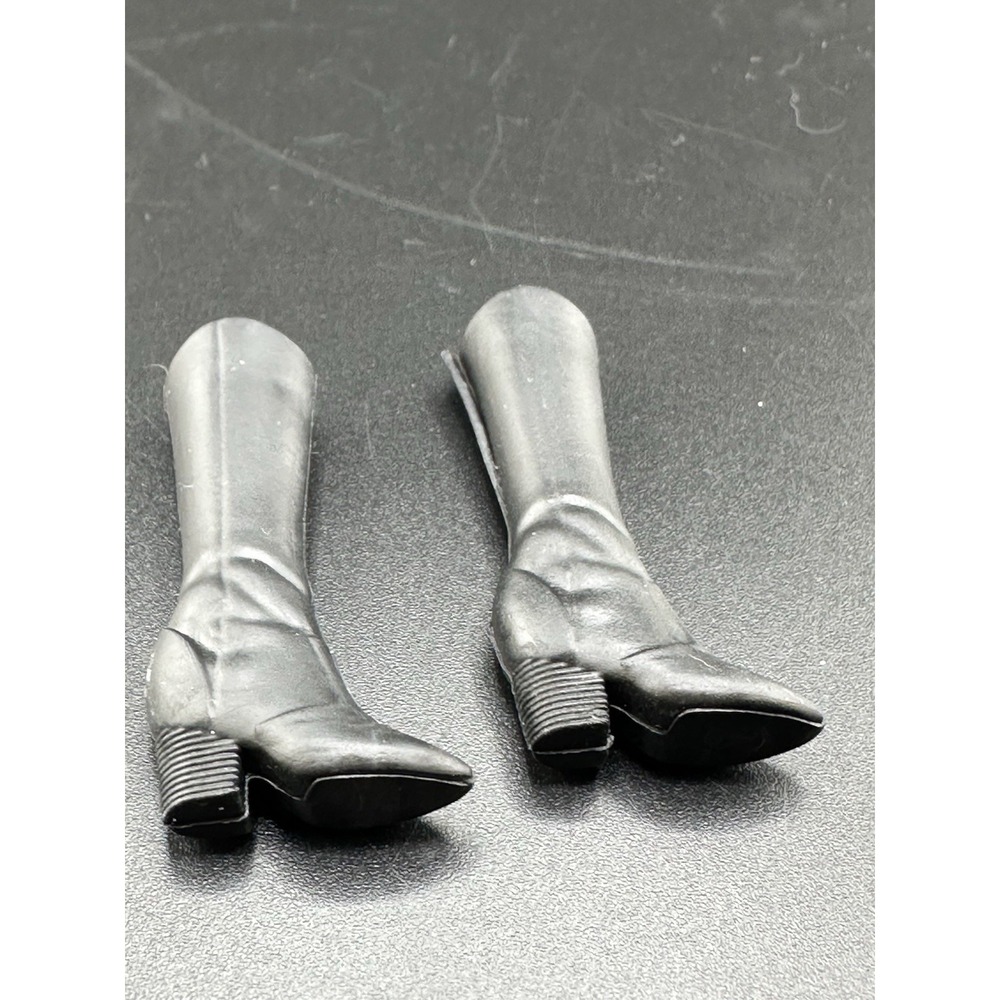 Mattel Barbie Doll Shoes Black Knee Boots fashionistas y2k Horse Riding-10